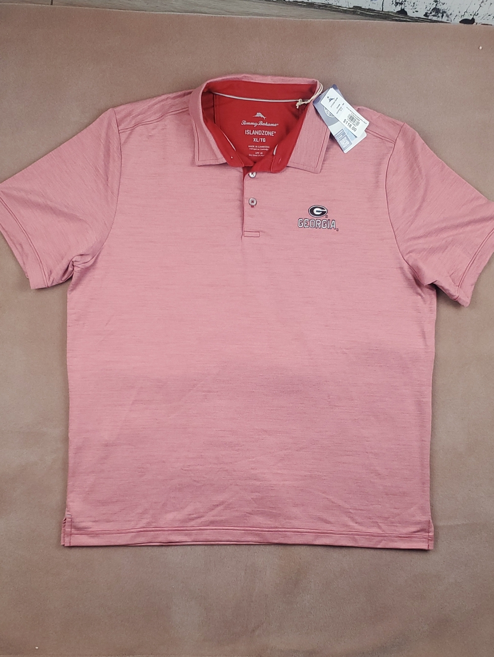 Tommy Bahama Georgia Bulldogs IslandZone Polo XL NWT